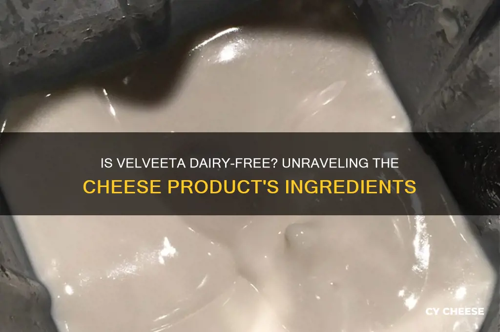 does velveeta cheese contain dairy
