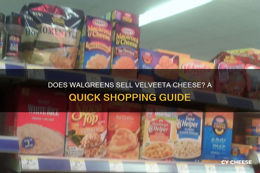 does walgreens carry velveeta cheese