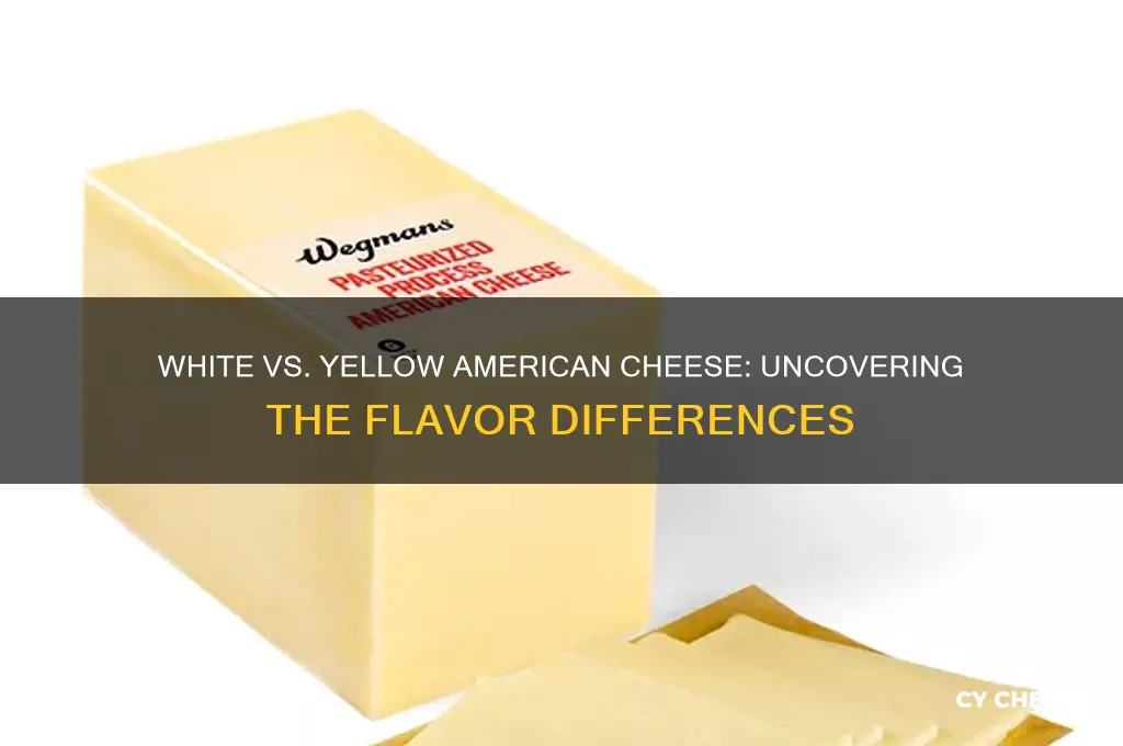 does white american cheese taste different than yellow