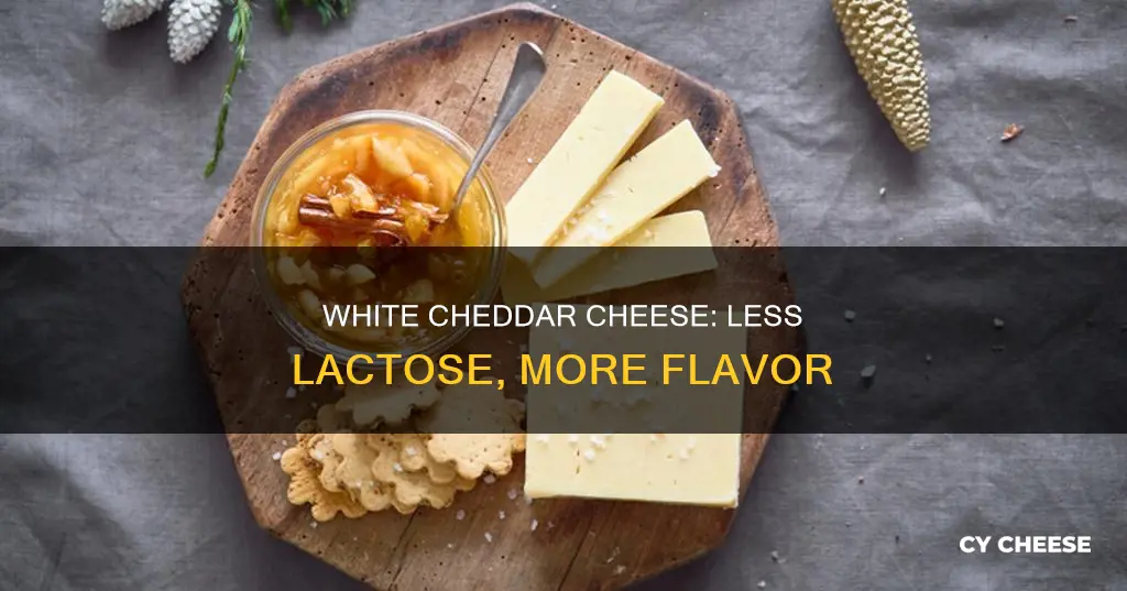 does white cheddar cheese have less lactose
