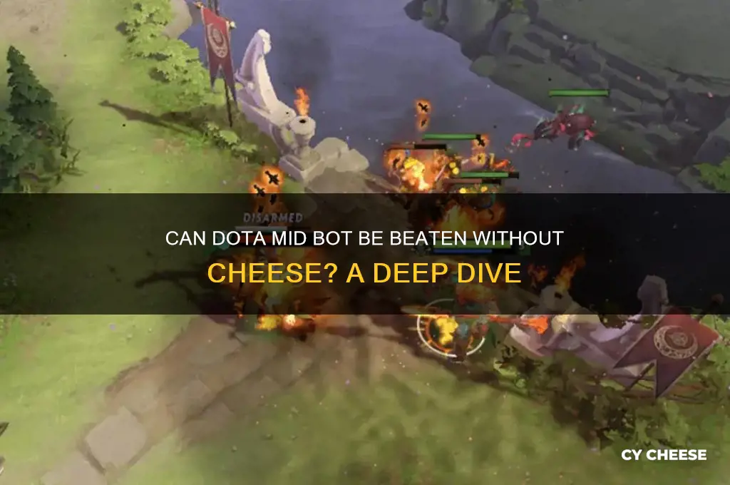 has anyone beaten dota mid bot no cheese