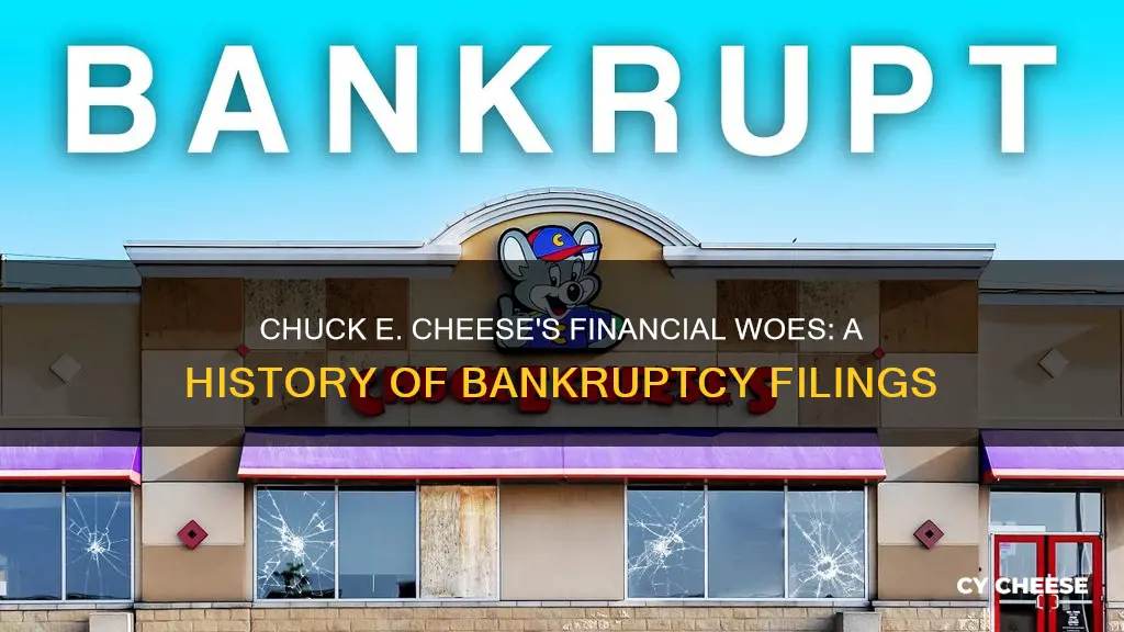 has chuck e cheese filed for bankruptcies