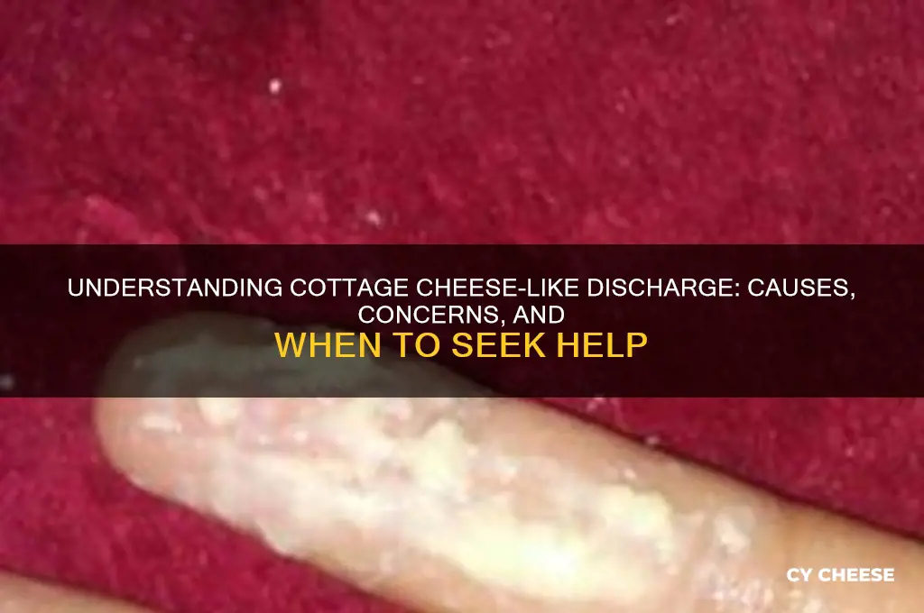 have creamy white discharge looks like cottage cheese