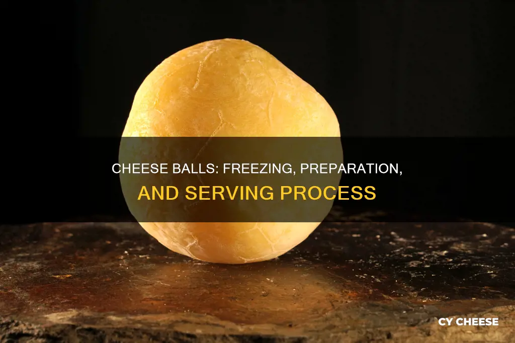how are frozen cheese balls made