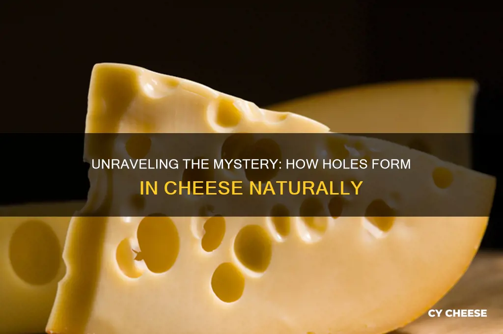 how are holes forming cheese