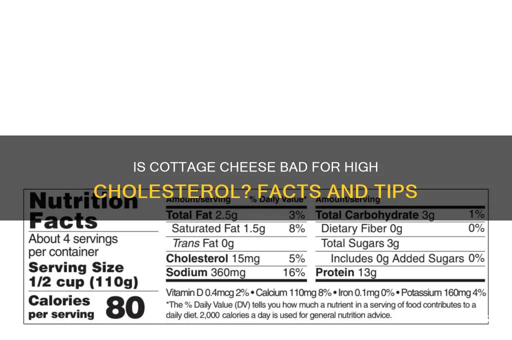 how back is cottage cheese for high cholesterol