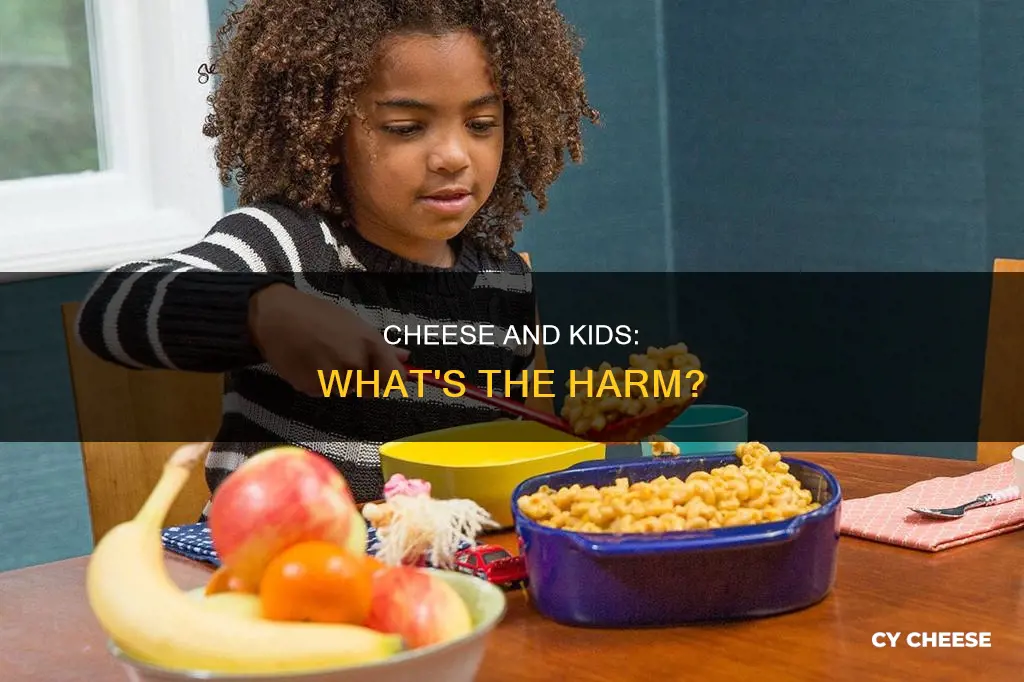 how bad is cheese for kids