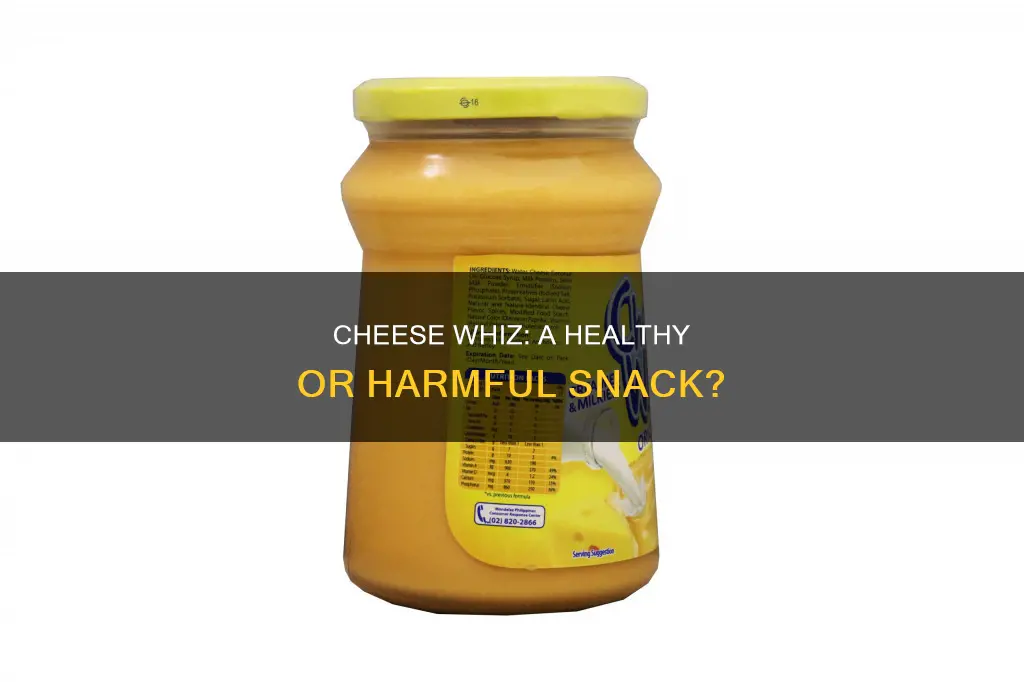 how bad is cheese whiz
