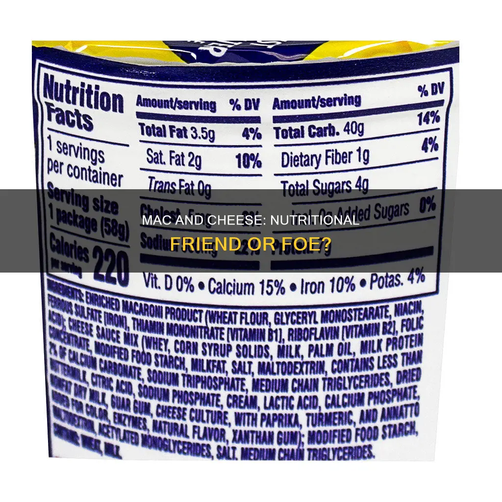 how bad is macaroni and cheese for you