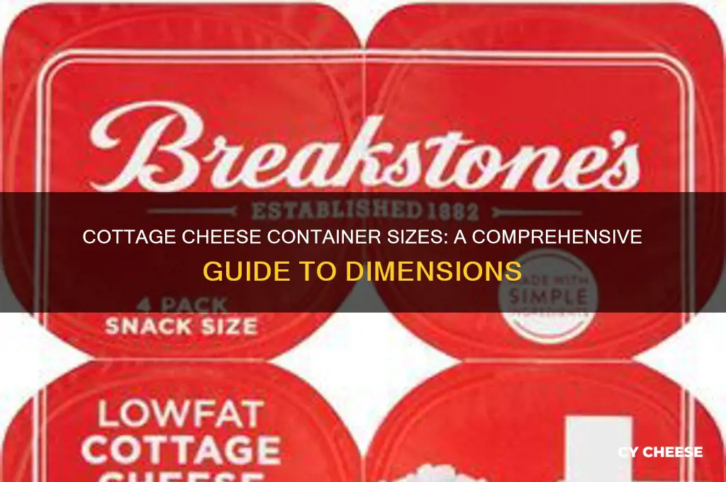 how big are cottage cheese containers