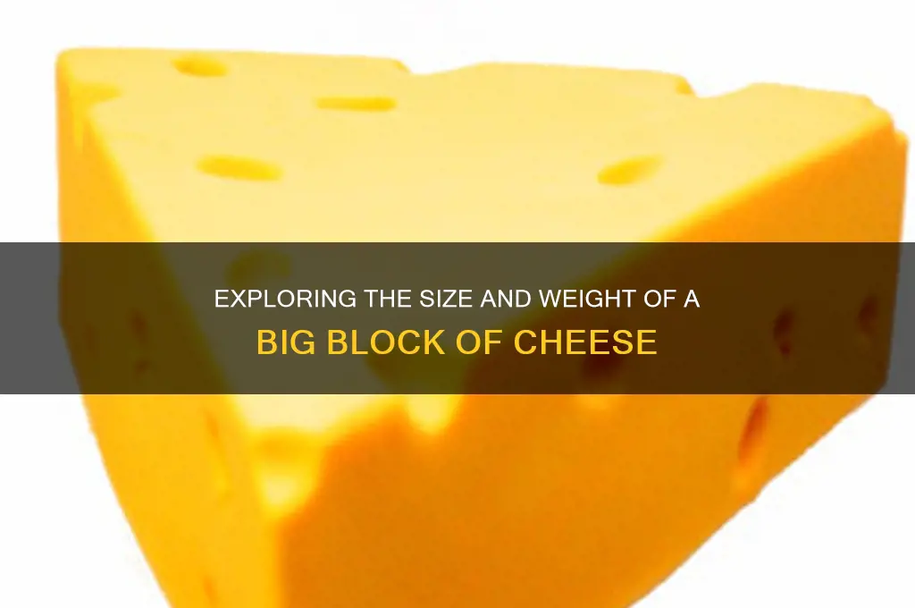 how big block of cheese