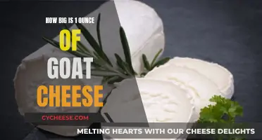 Goat Cheese Portions: Unveiling the Size of 1 Ounce