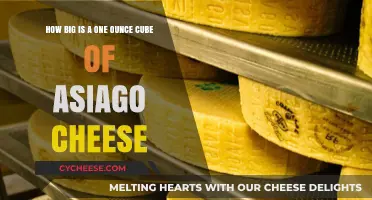Exploring the Size of a One-Ounce Asiago Cheese Cube