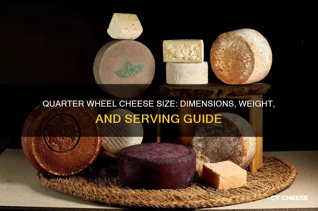 how big is a quarter wheel of cheese