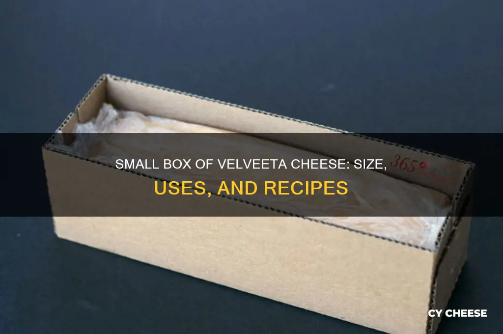 how big is a small box of velveeta cheese