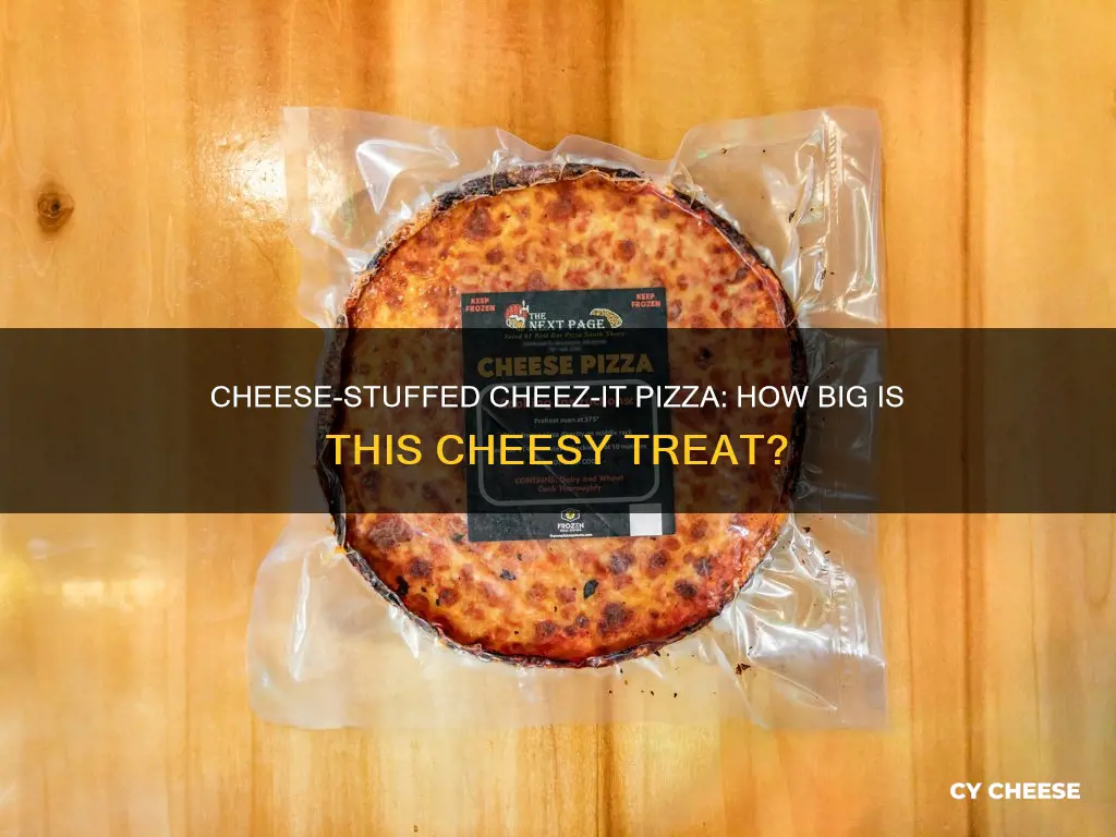 how big is cheese stuffed cheez-it pizza