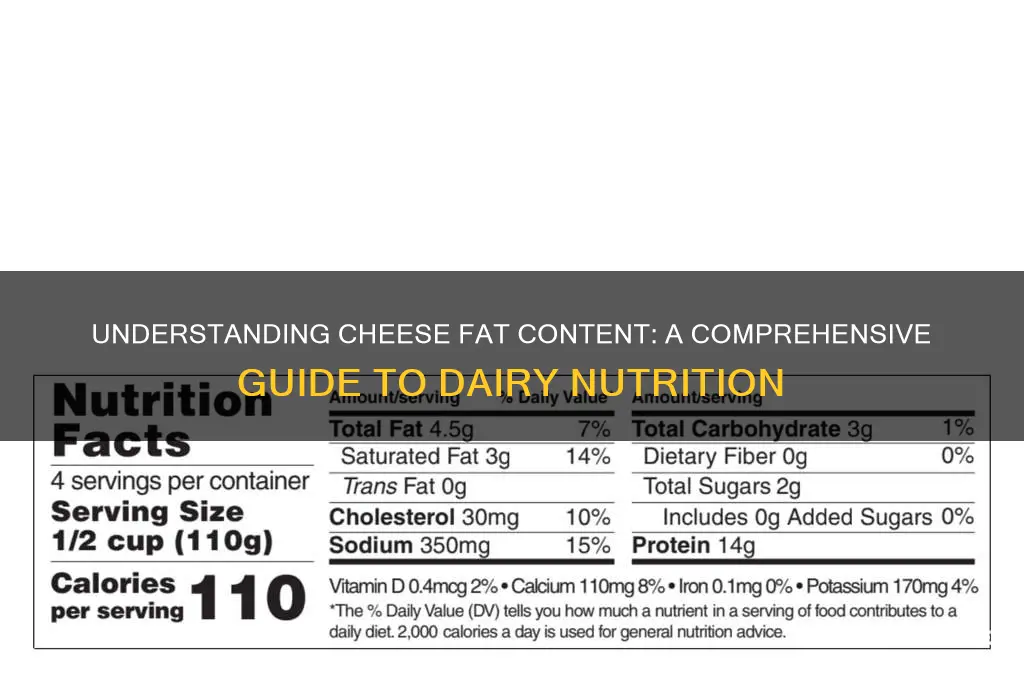 how cheese has fat