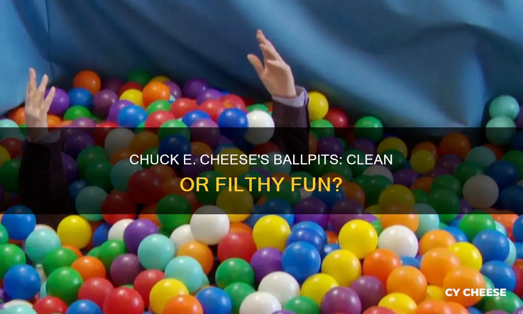 how clean are chuck e cheese ballpits