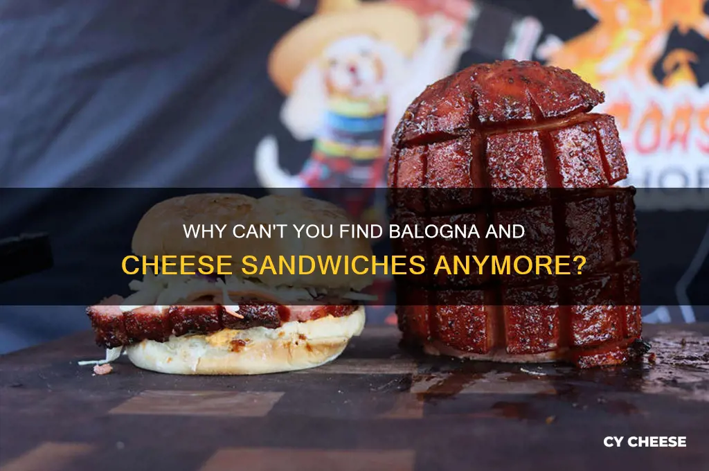 how come they dont sell balonga and cheese