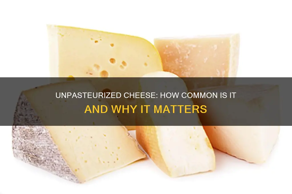how common is unpasteurized cheese