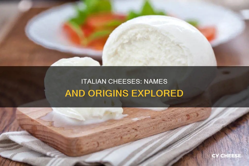 how did italian cheeses get their names