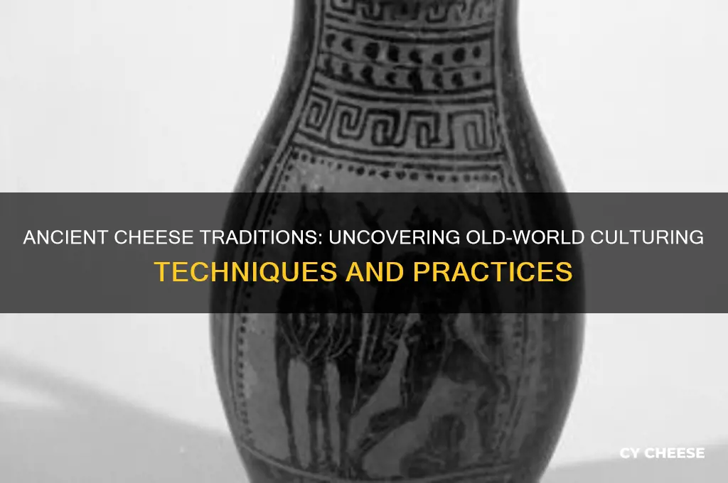 how did people culture their cheese in old times