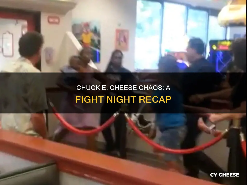 how did the fight at chuck e cheese happen