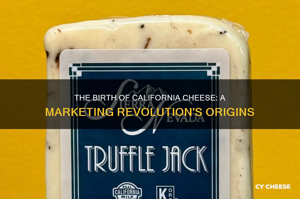 how did the idea of promoting california cheese orginate