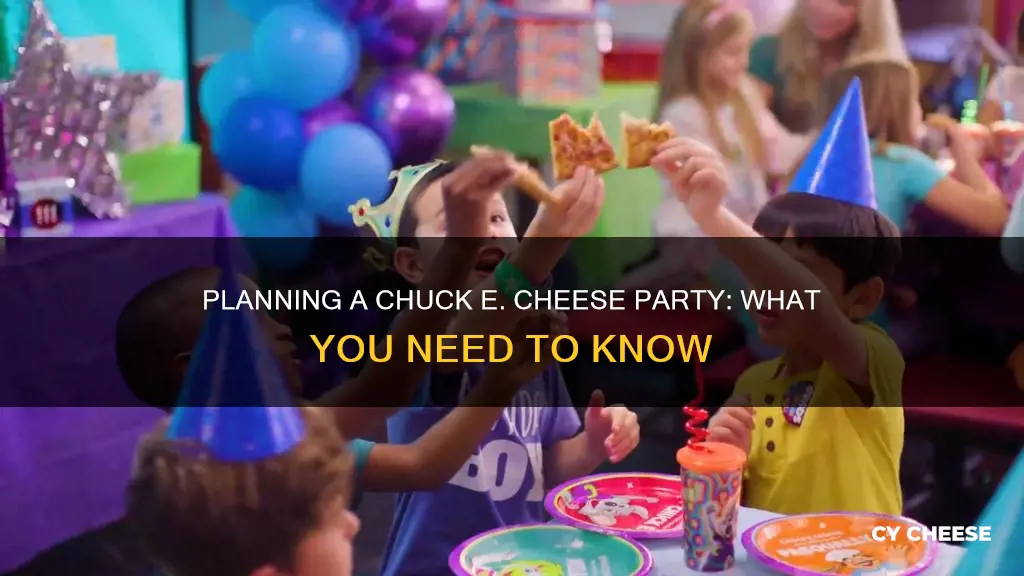 how do chuck e cheese parties work