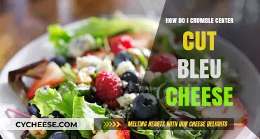 Mastering the Art of Crumbling Center-Cut Bleu Cheese: Tips and Tricks