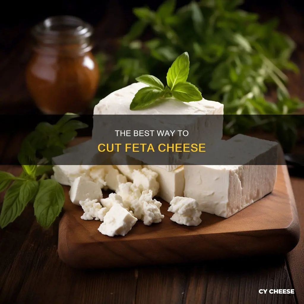 how do i cut feta cheese
