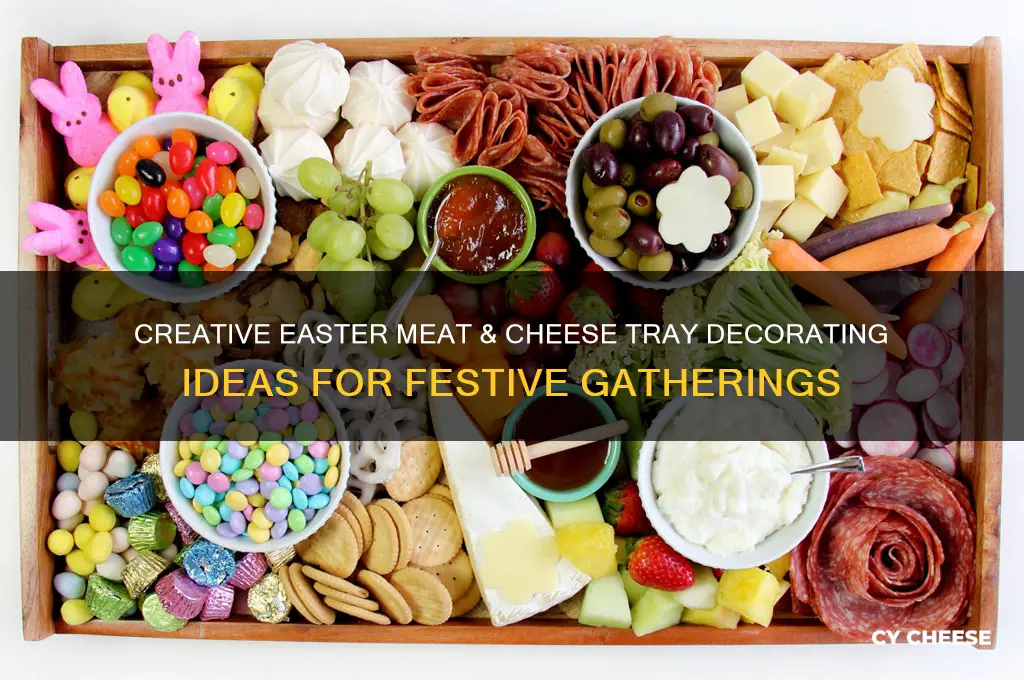 how do i decorate a easter meat and cheese tray