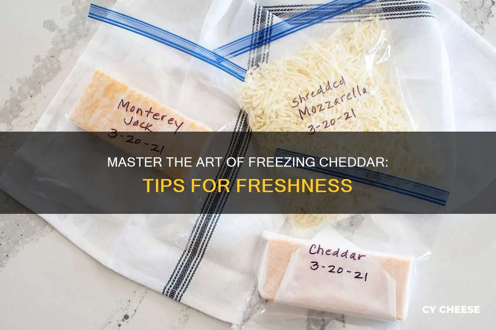 how do i freeze cheddar cheese