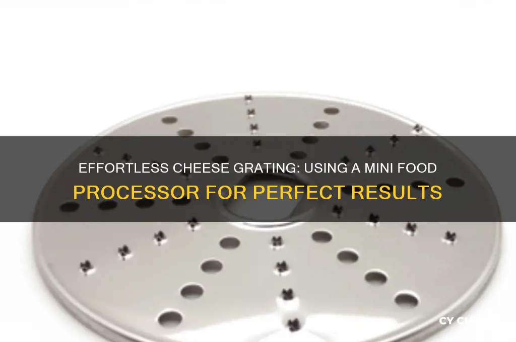 how do i grate cheese in a mini food processor