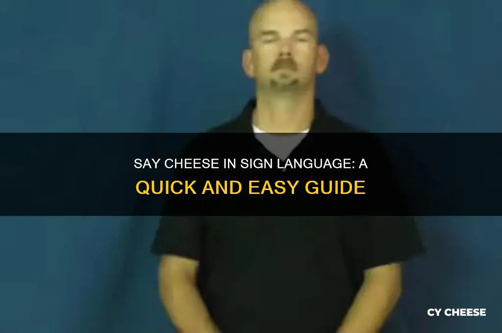 how do i say cheese in sign language