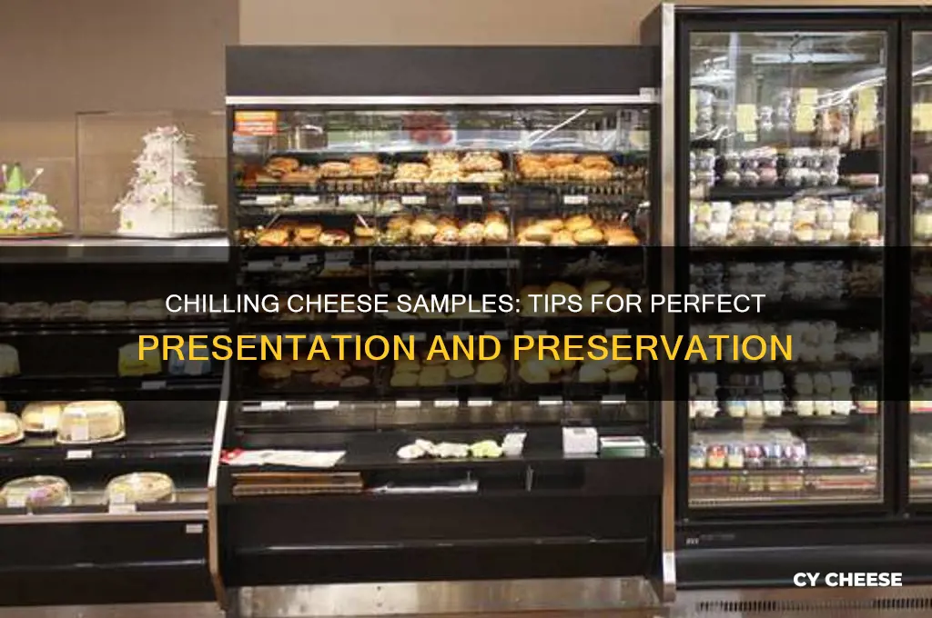 how do i set out cheese samples that need chilled