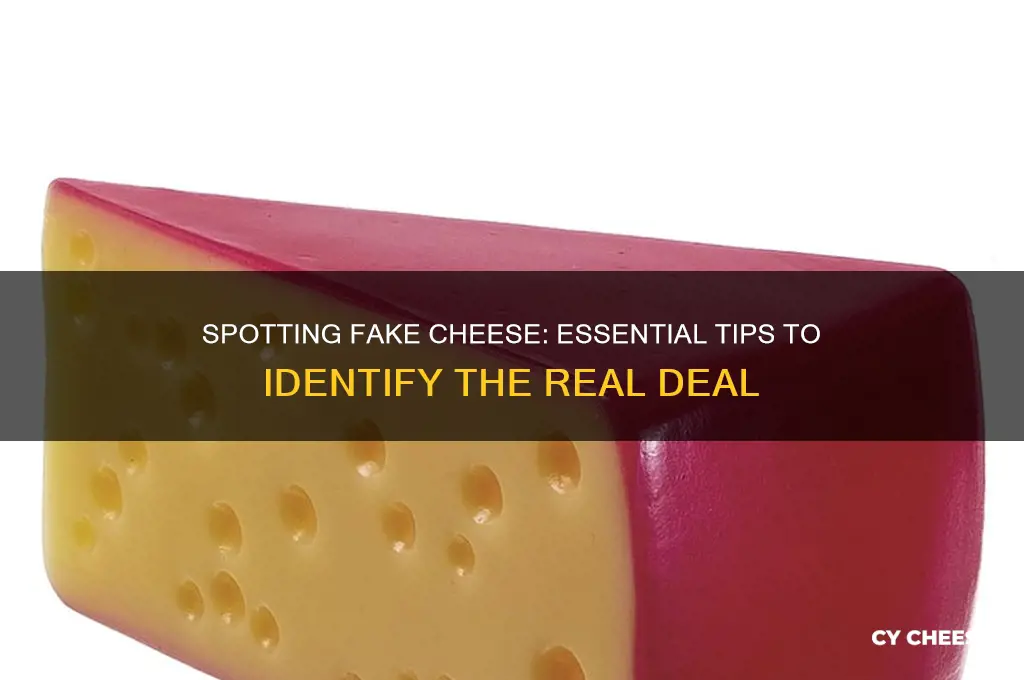 how do identify fake cheese vs real cheese