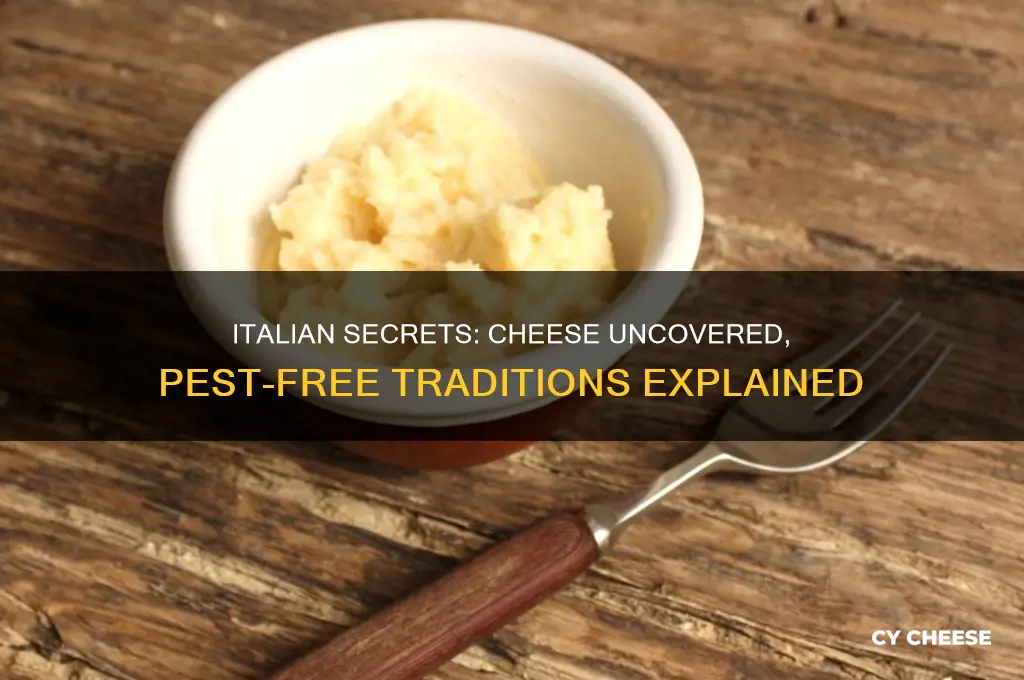 how do italians keep pests away with cheese sitting out