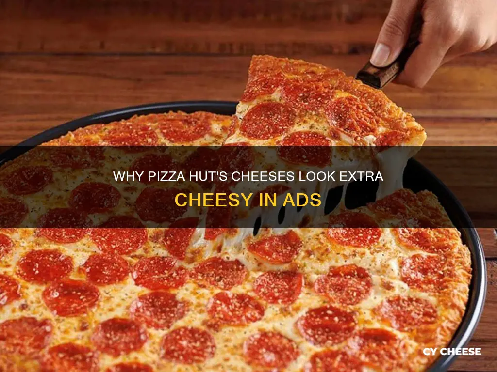 how do pizza hut cheese look so cheesy on commercial