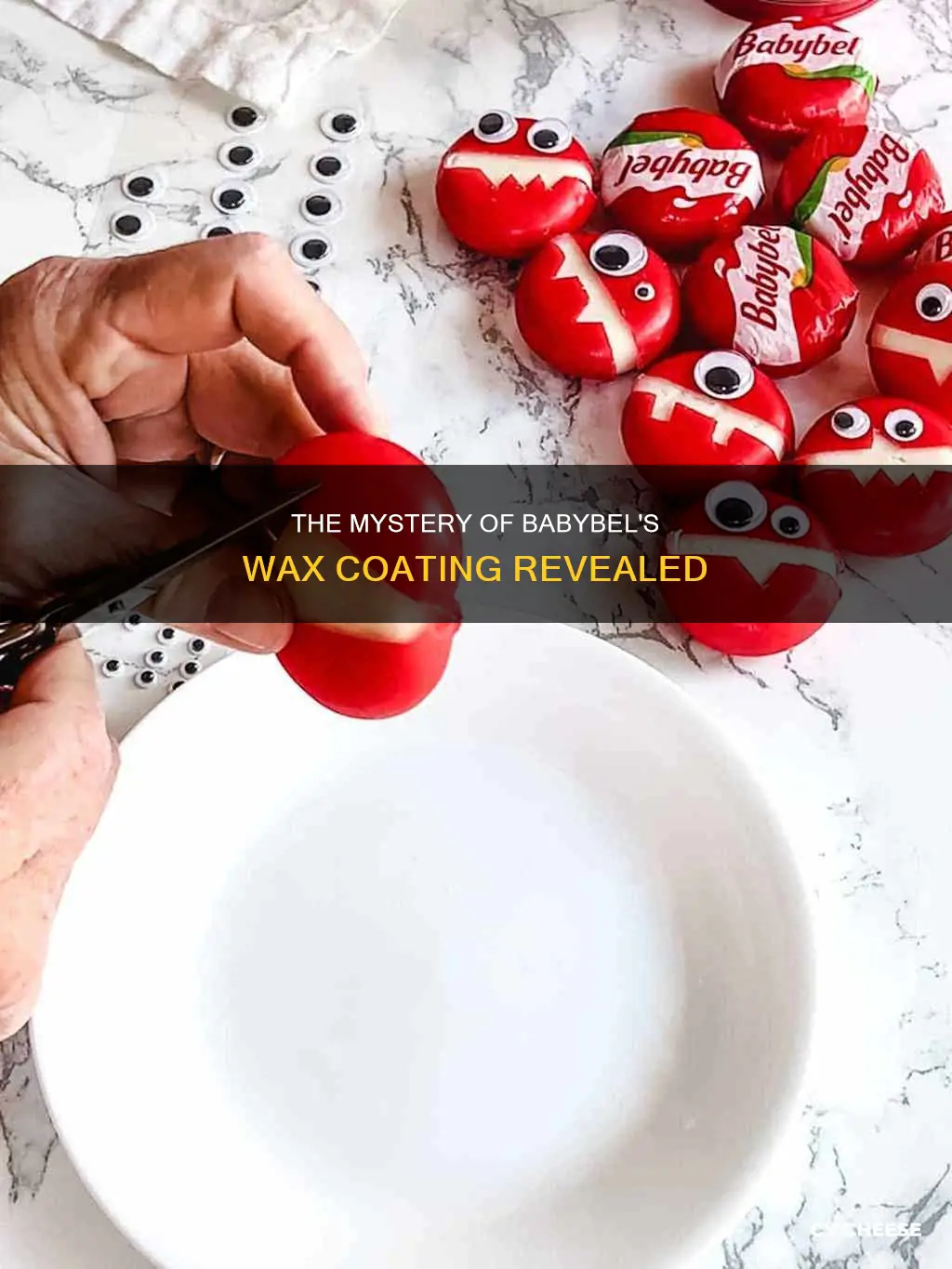 how do they get the wax on babybel cheese