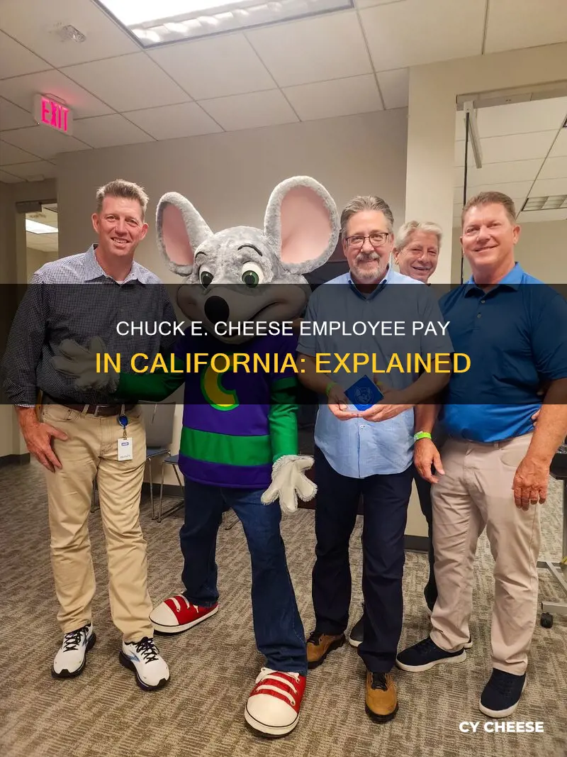 how do they pay chuck e cheese employees in california