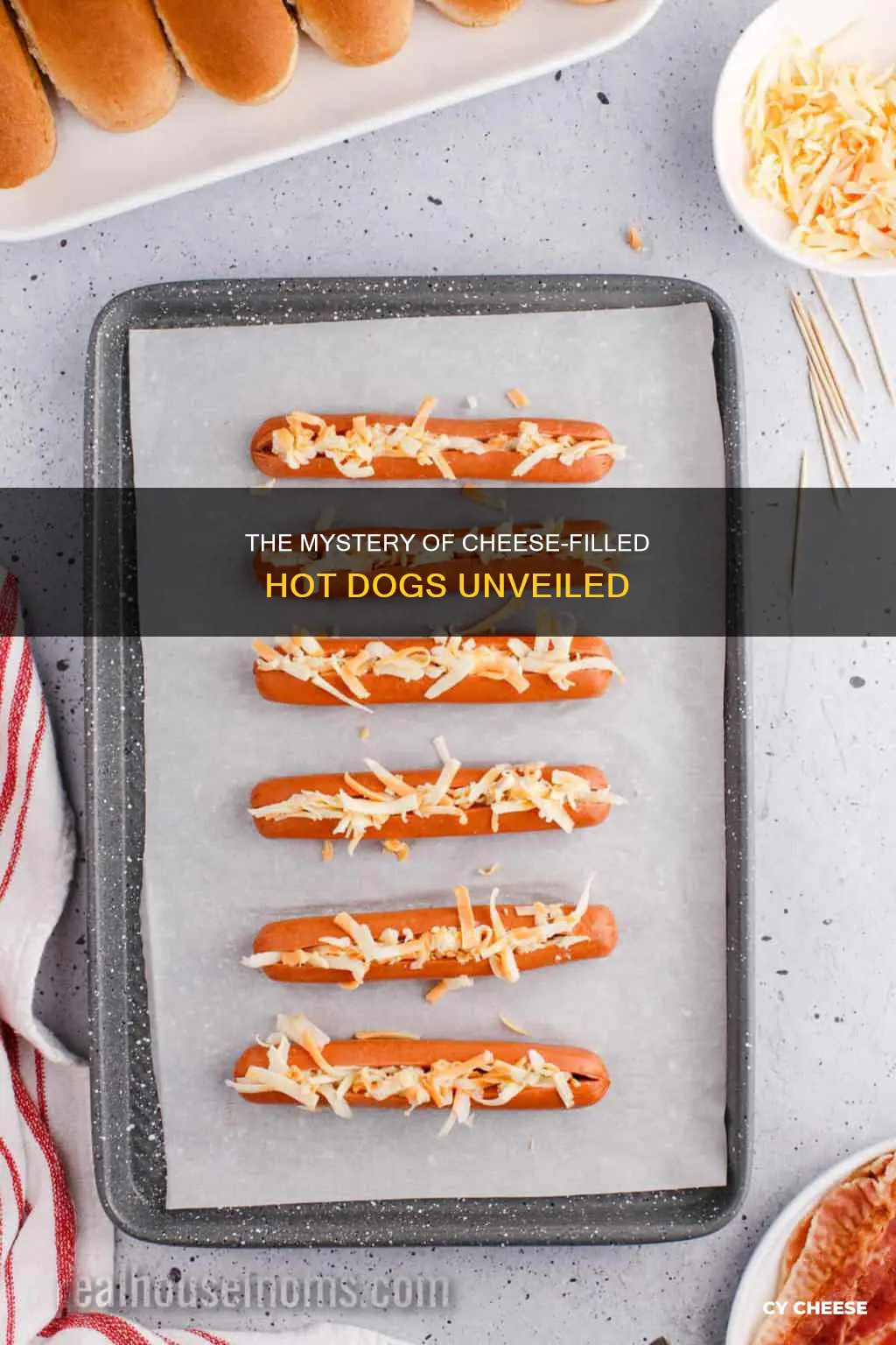 how do they put cheese in hot dogs