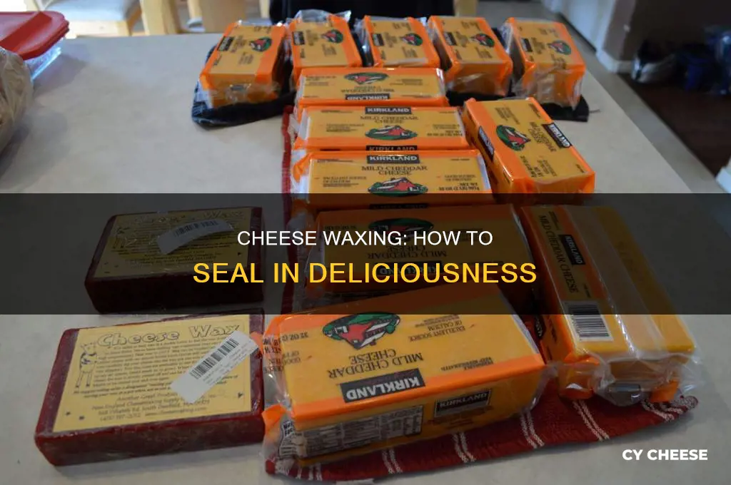 how do they put cheese in wax