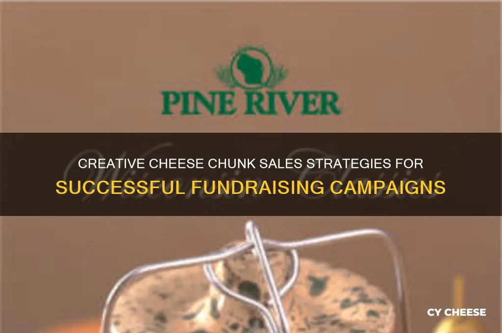 how do we sell cheese chunks for a fund fundraisers