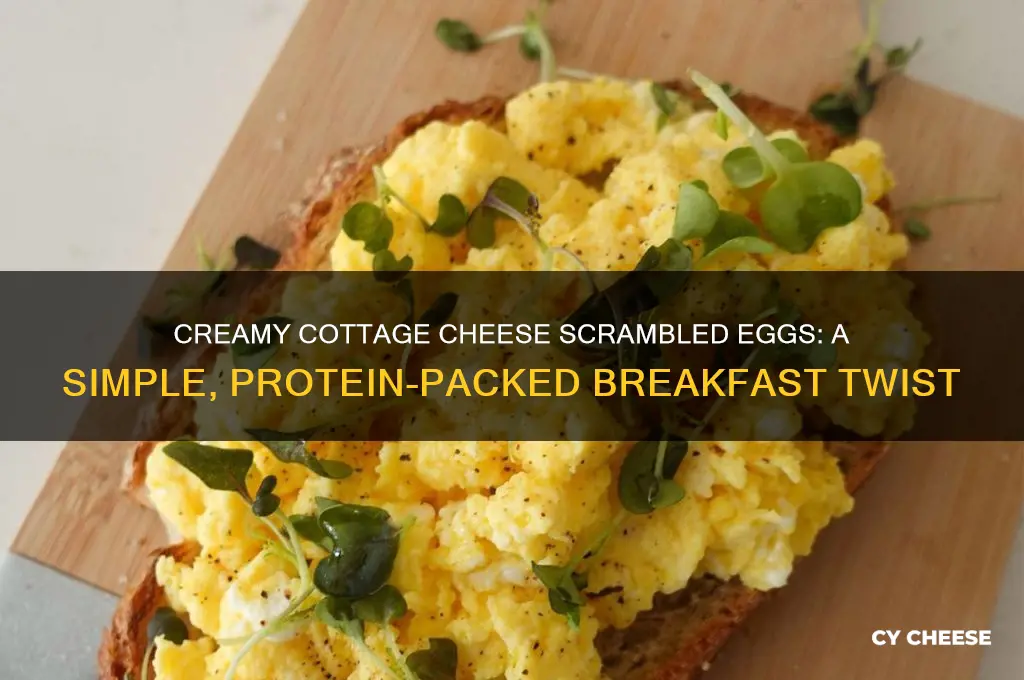 how do you add cottage cheese to scrambled eggs