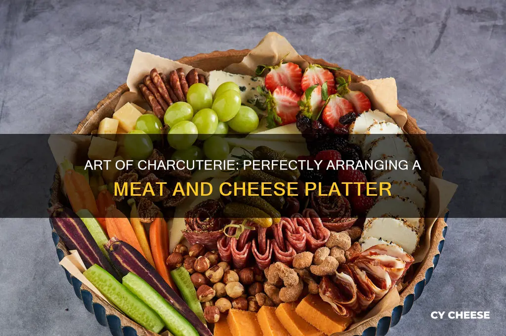 how do you arrange a meat and cheese platter