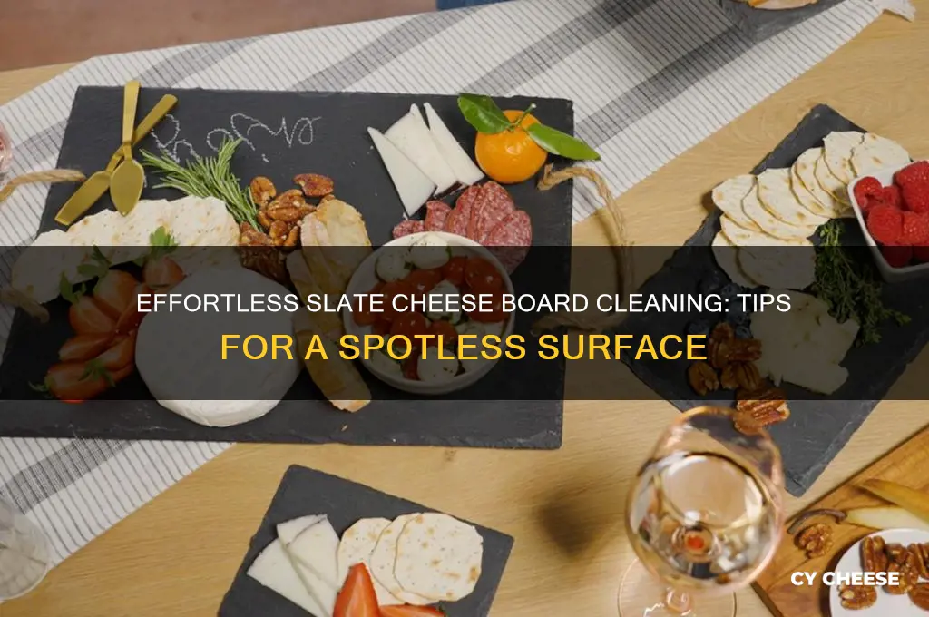 how do you clean a slate cheese board
