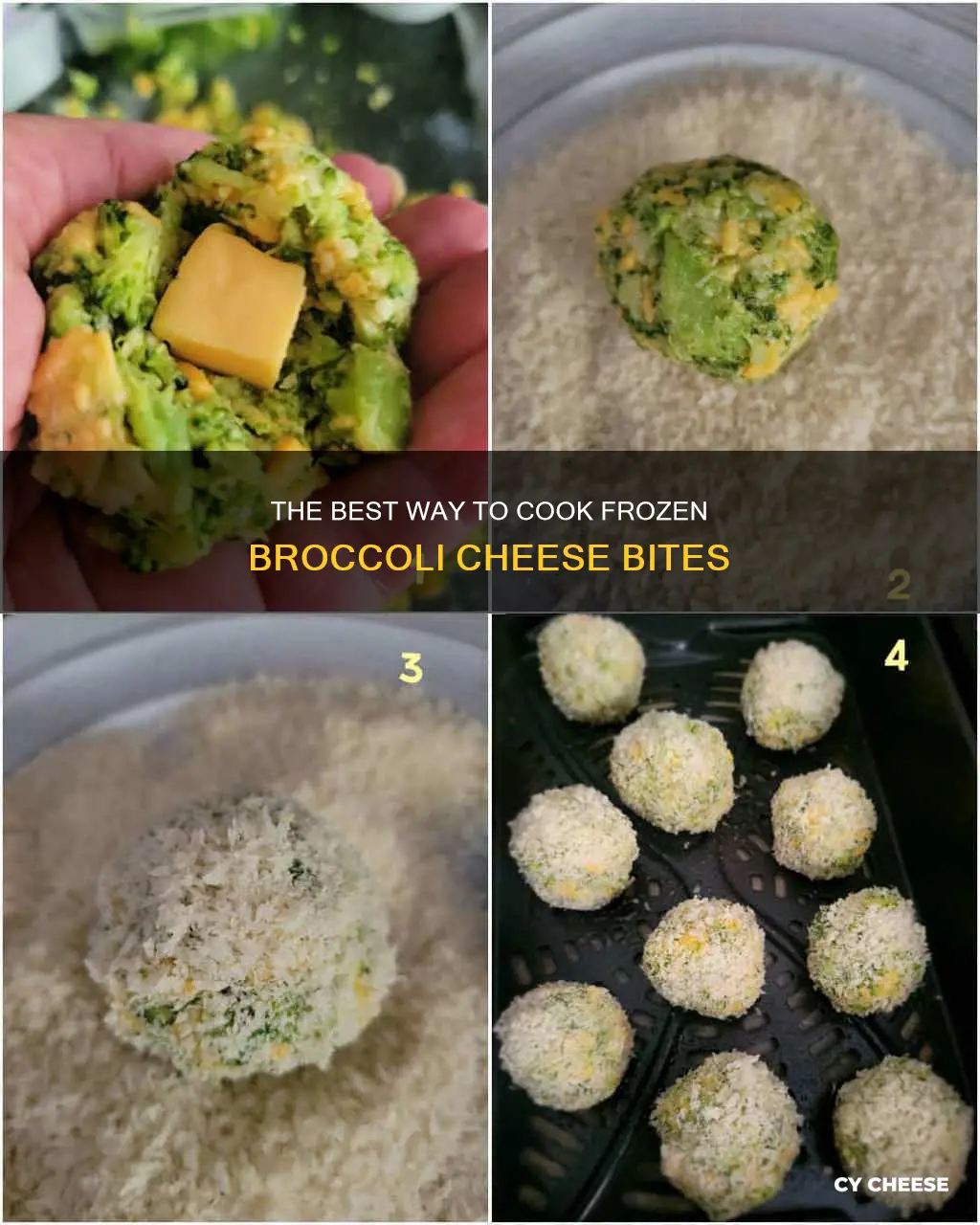 how do you cook frozen broccoli cheese bites