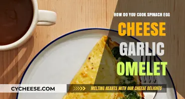 Spinach, Egg, Cheese, and Garlic: Omelet Heaven