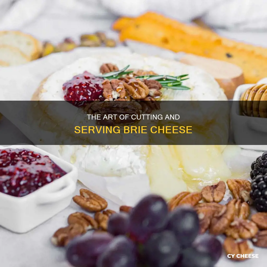how do you cut and serve brie cheese